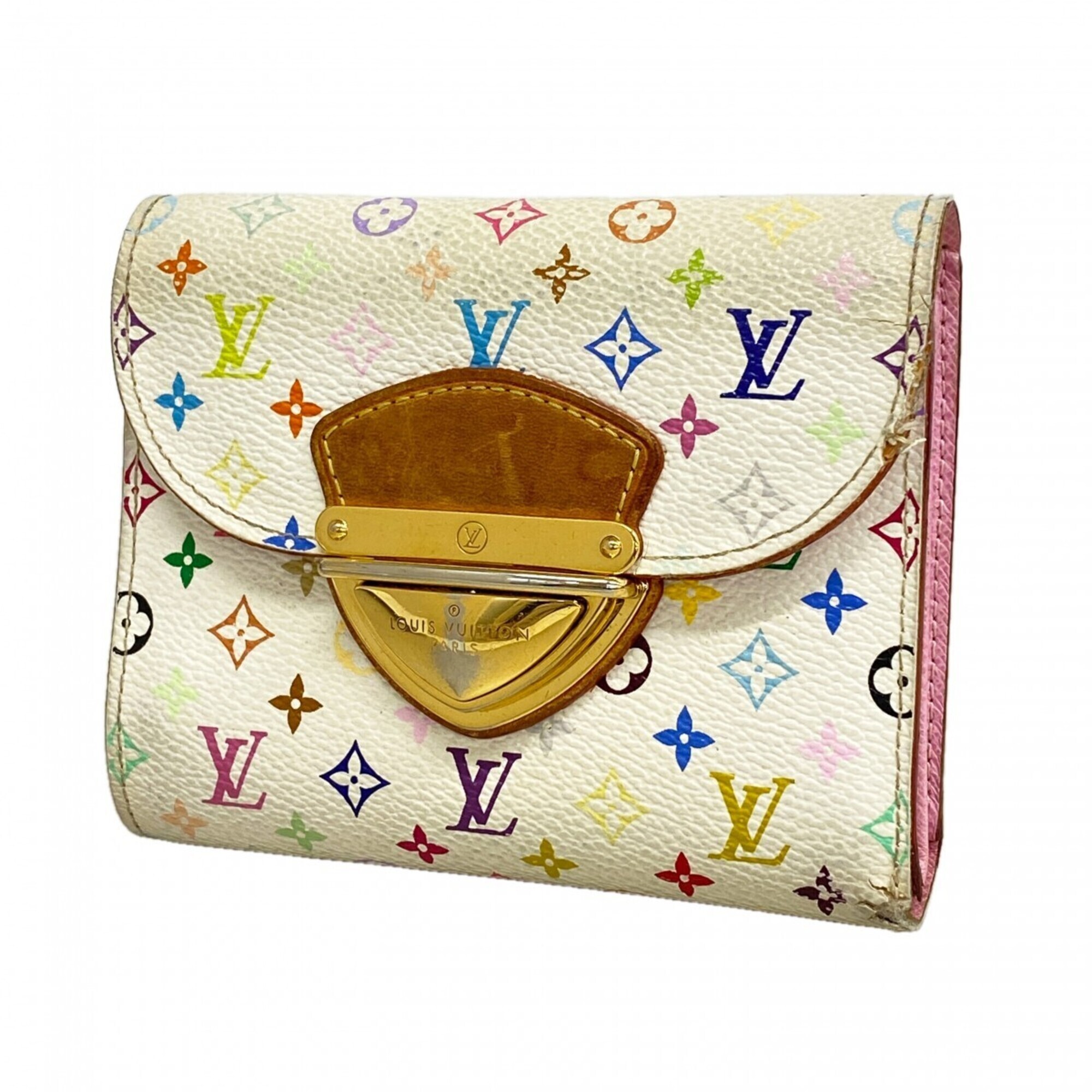 Louis Vuitton Tri-Fold Wallet Monogram Multicolor Portefeuille Koala M58081 B...